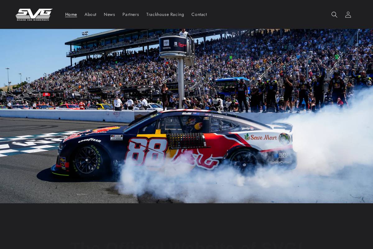 shanevangisbergen.com homepage screenshot