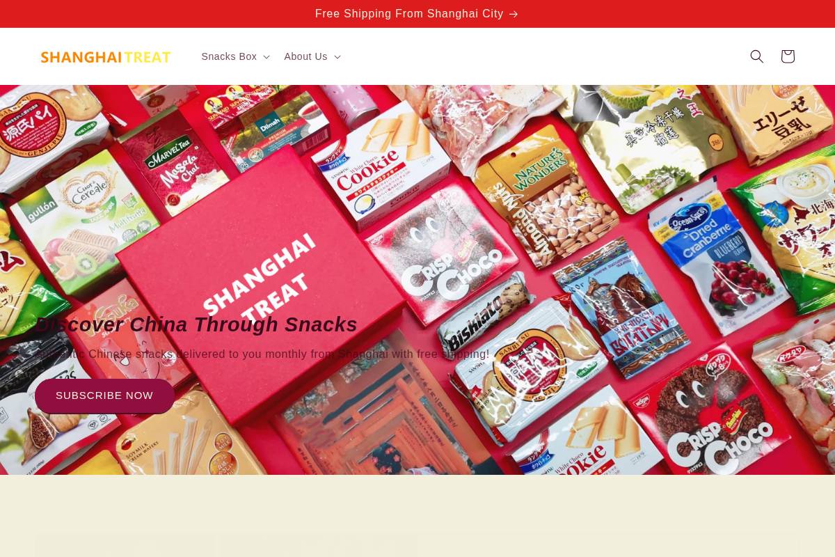shanghaitreat.com homepage screenshot