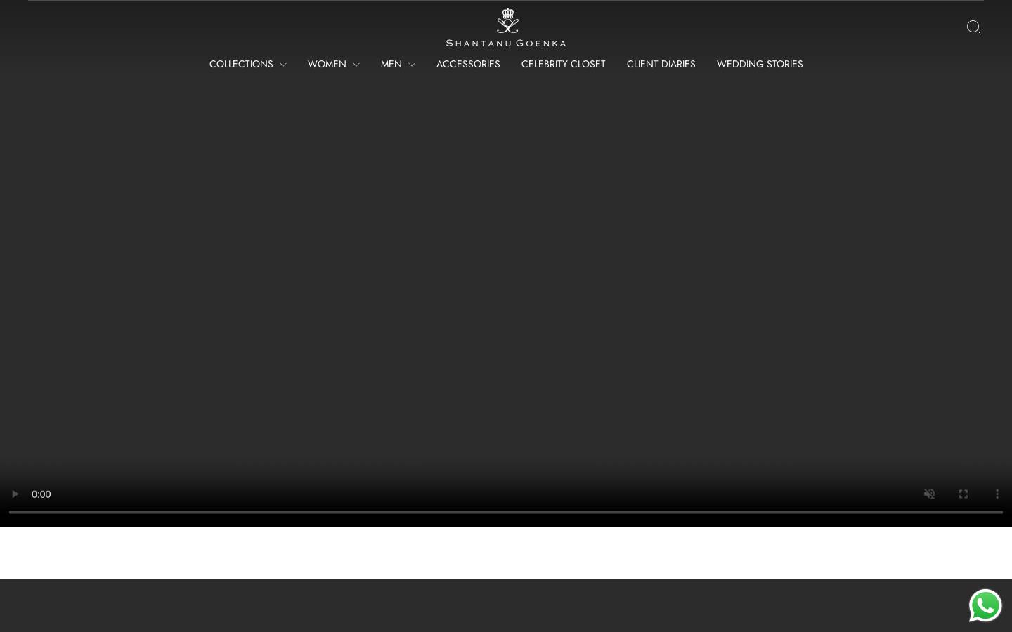 shantanugoenkacouture.in homepage screenshot