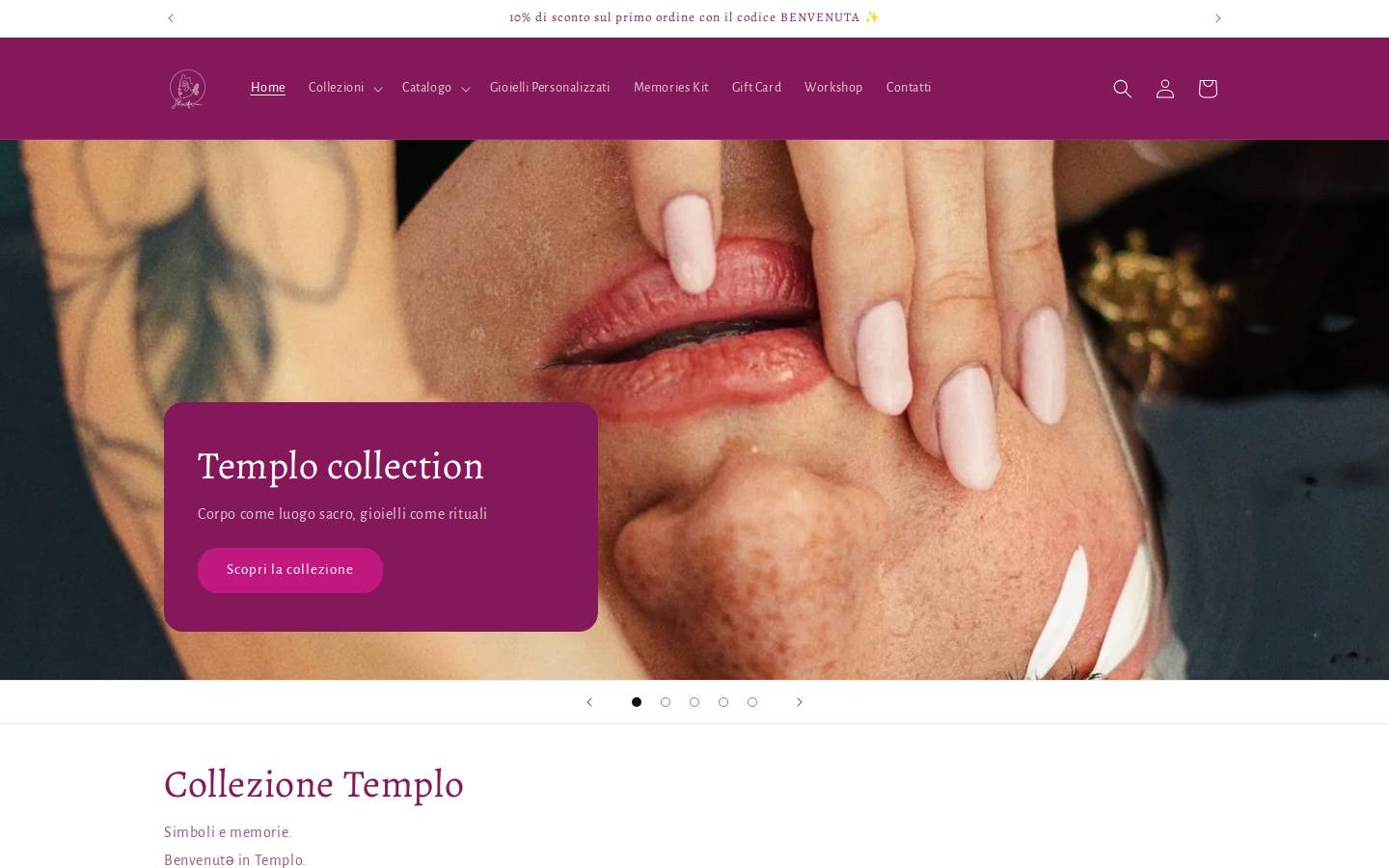 shantimi.it homepage screenshot