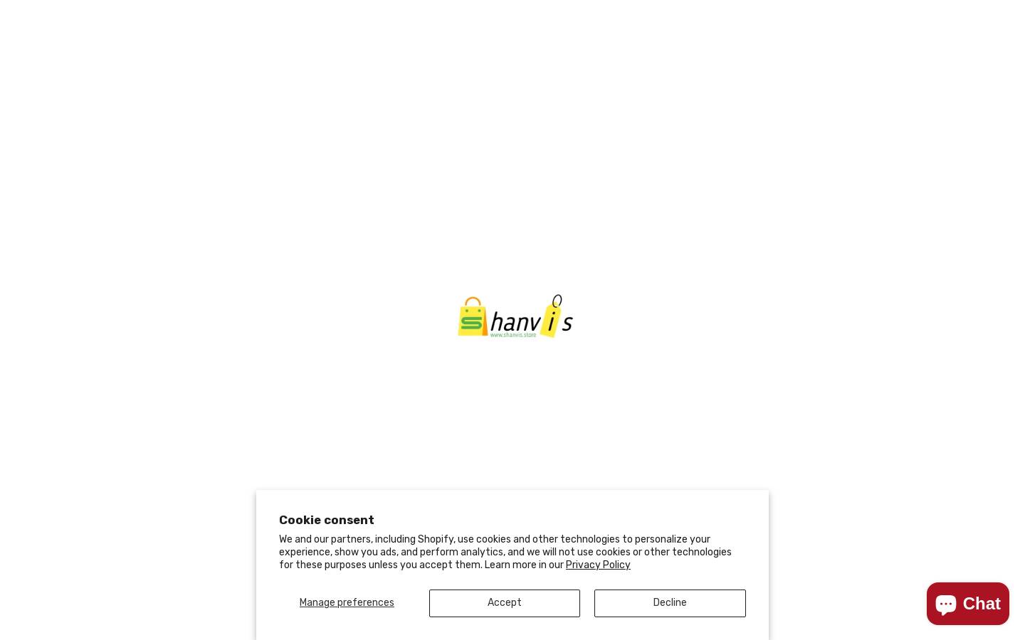 shanvis.store homepage screenshot