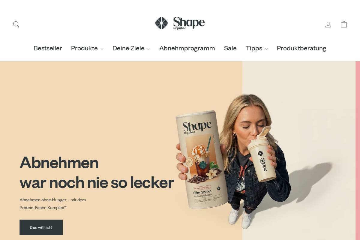 Shape Republic homepage screenshot
