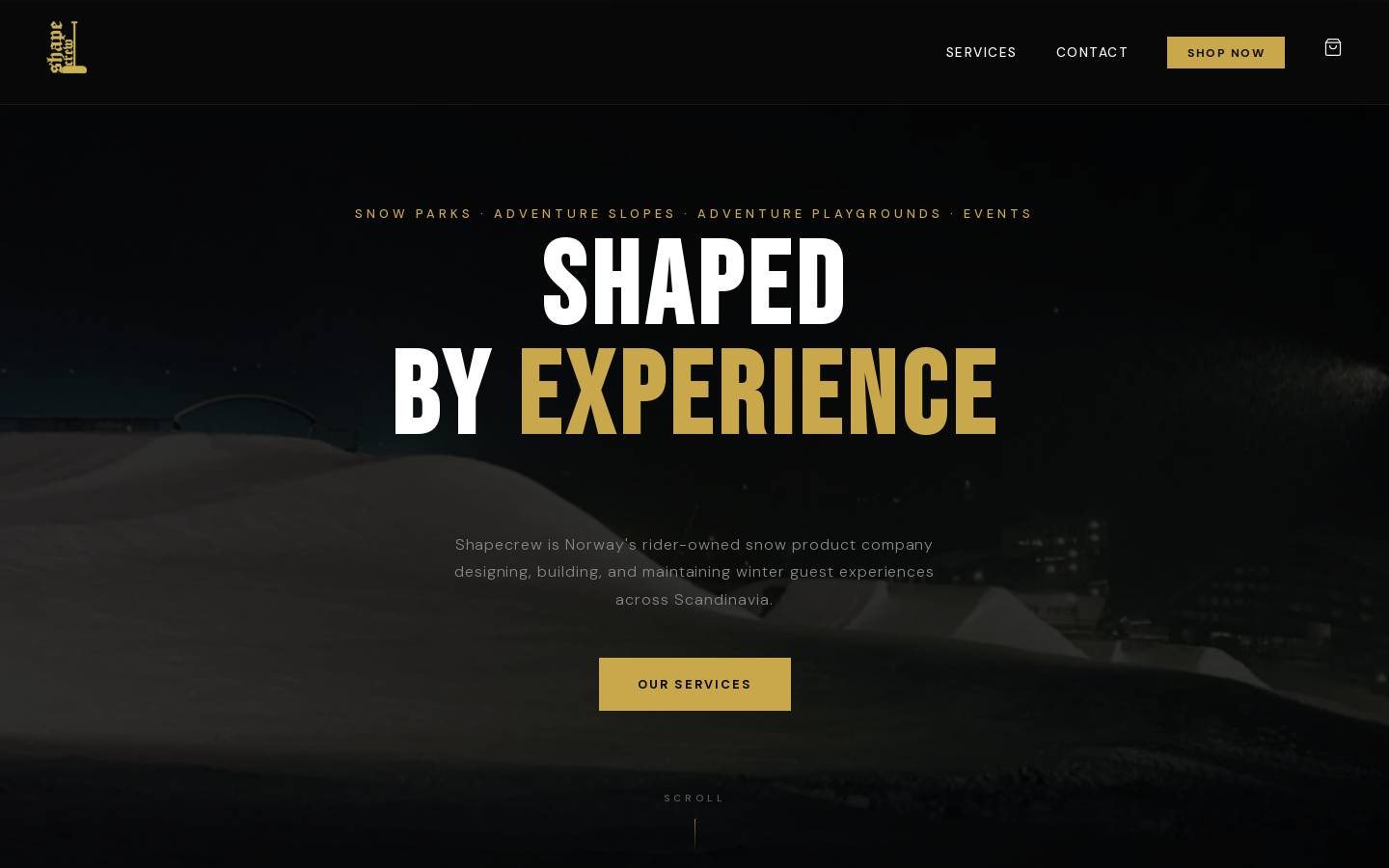 shapecrew.com homepage screenshot