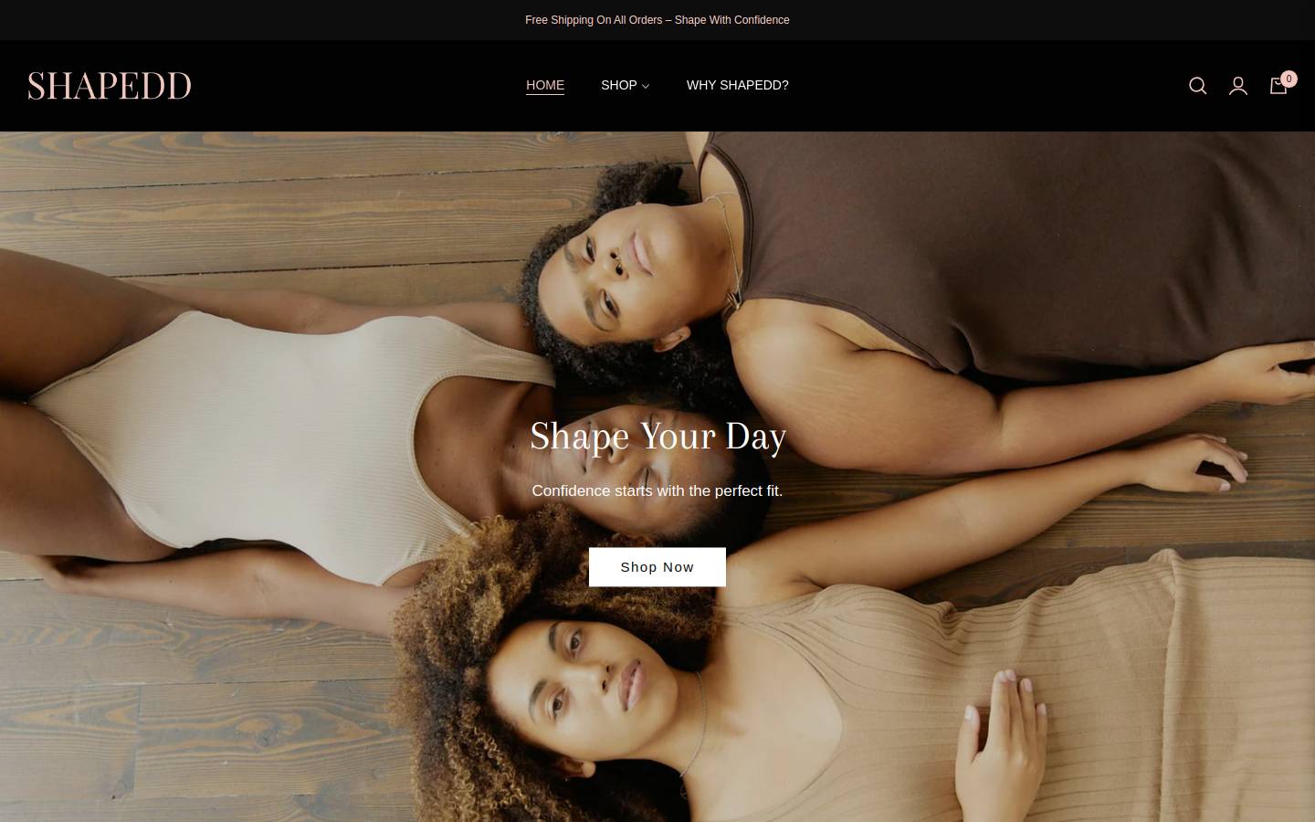 shapedd.com homepage screenshot