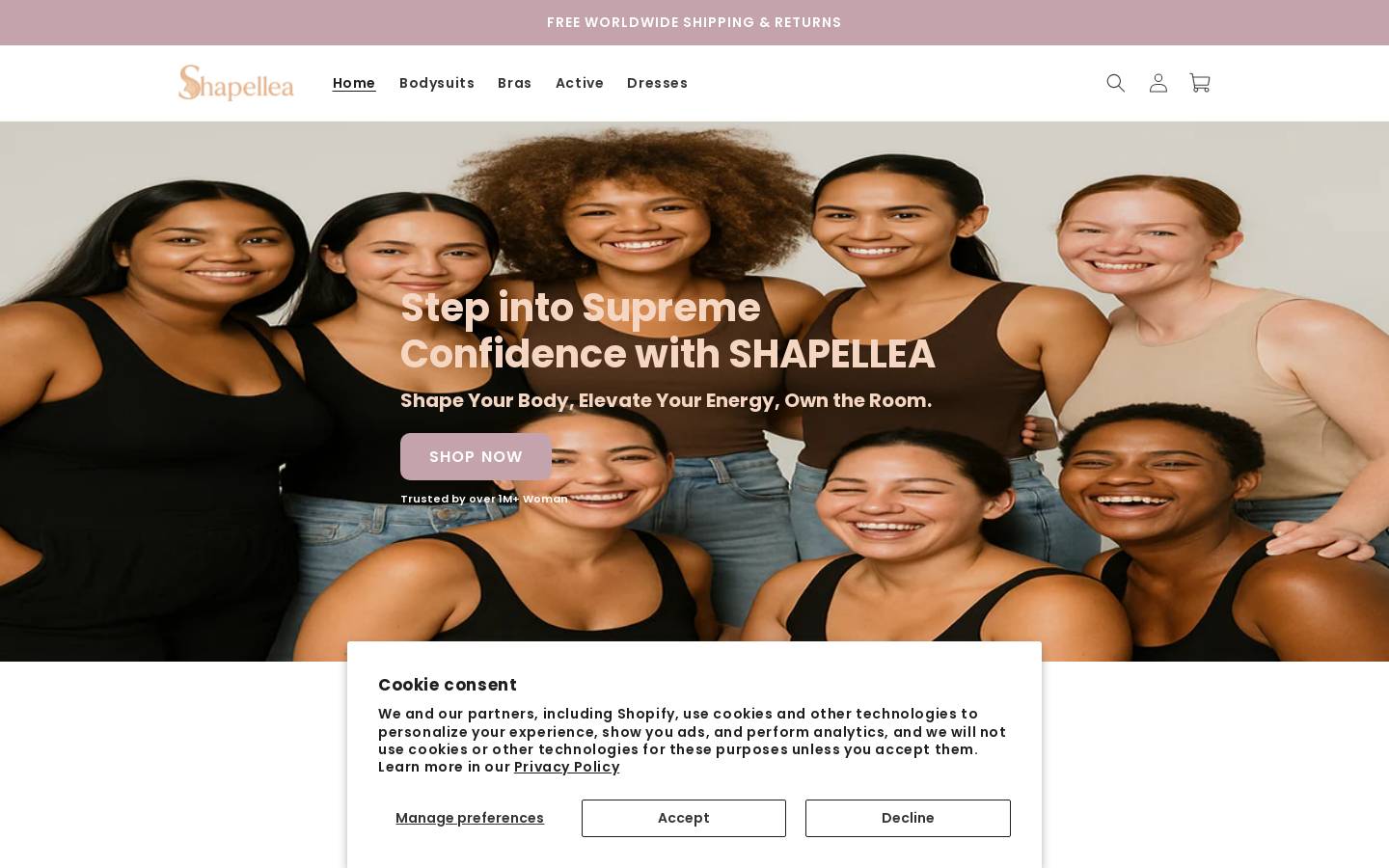 shapellea.com homepage screenshot