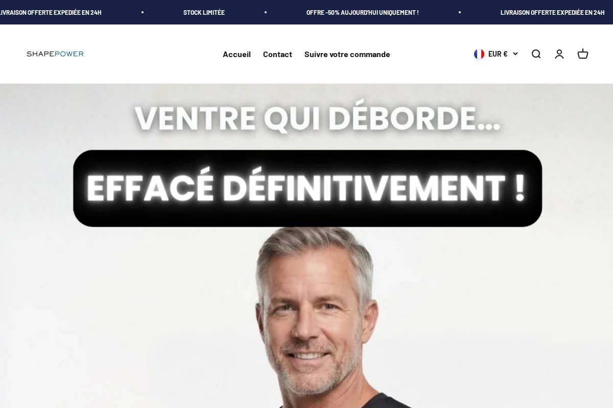 Shapepower Store homepage screenshot