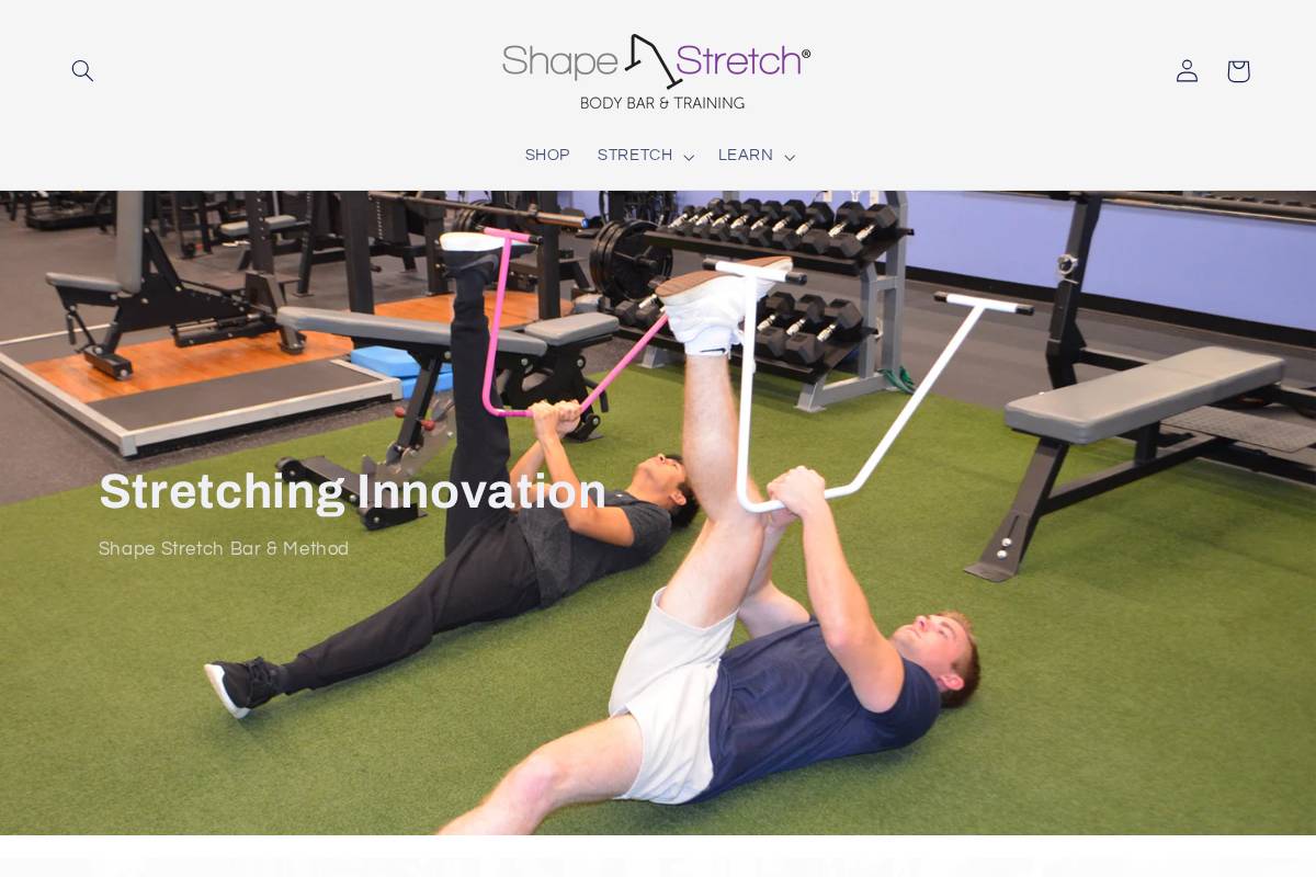 shapestretch.com homepage screenshot