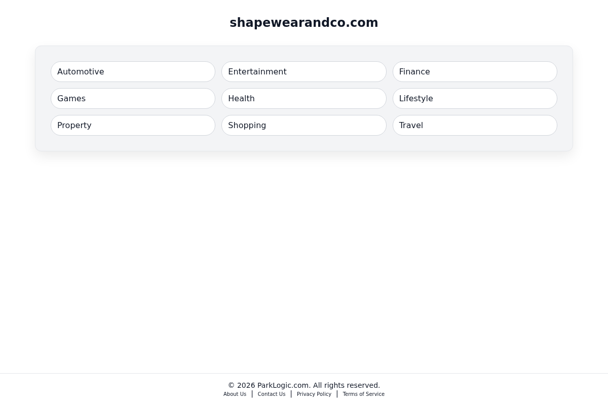 shapewearandco.com homepage screenshot
