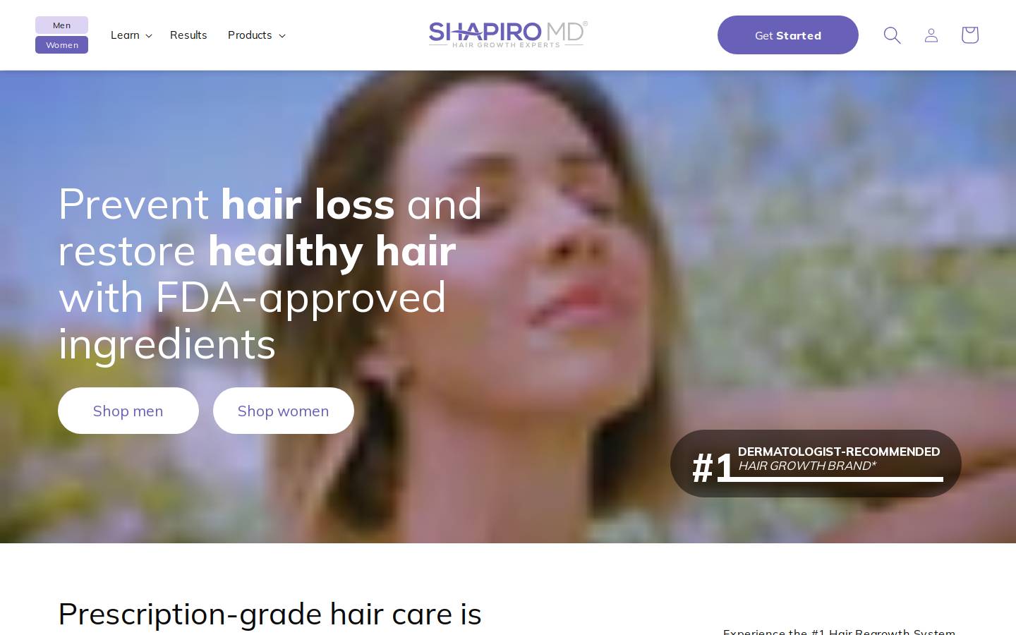 Shapiro MD homepage screenshot