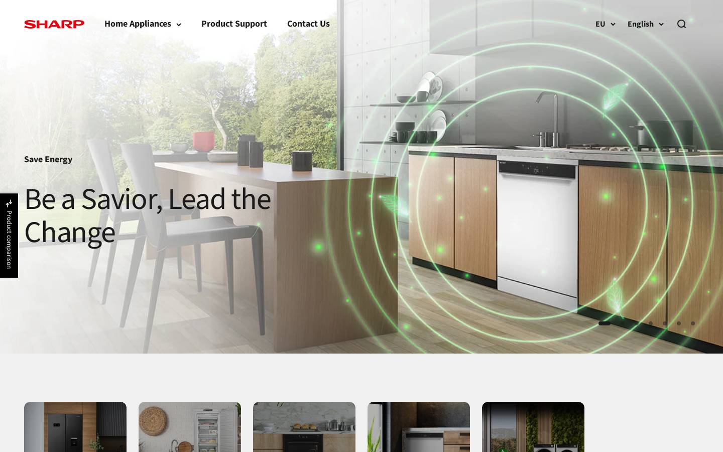 Sharphome homepage screenshot