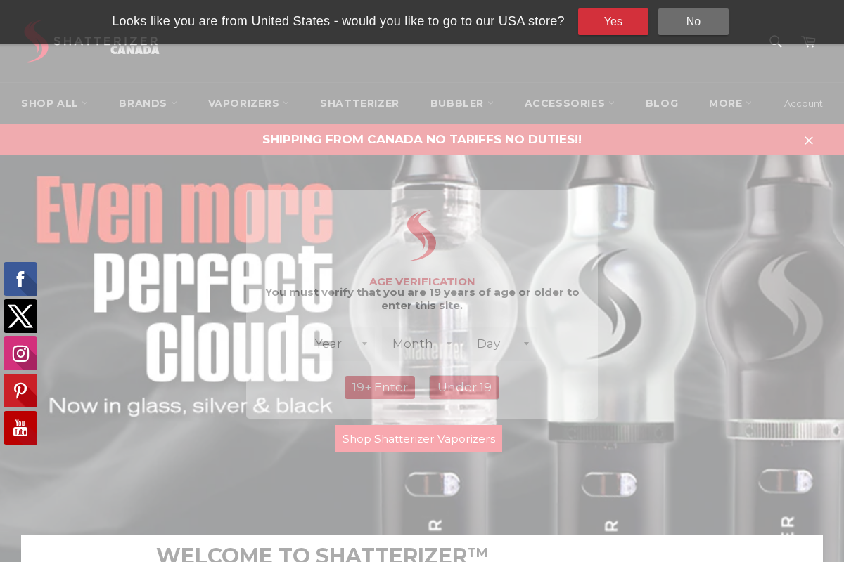 shatterizer.com homepage screenshot