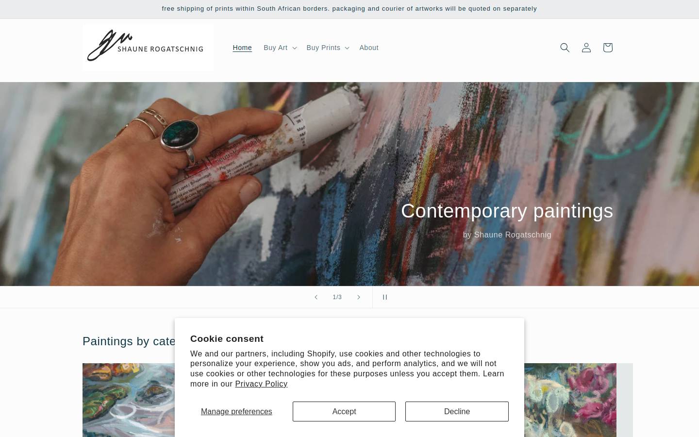 shaunerogatschnig.com homepage screenshot