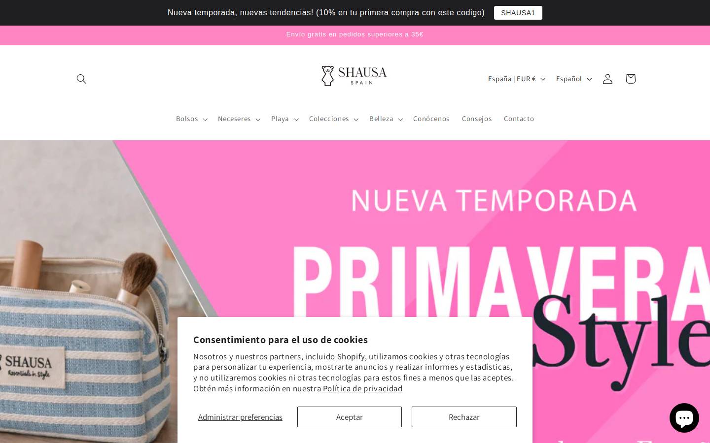 shausa.es homepage screenshot
