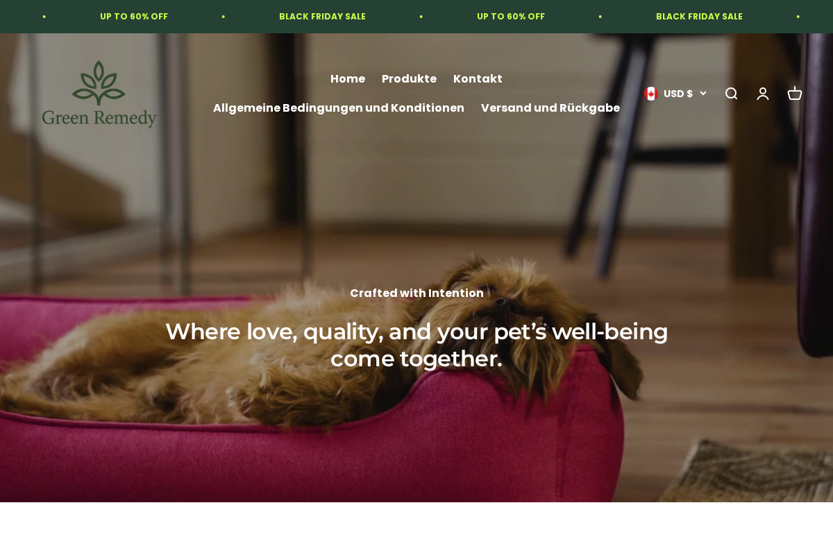 Green Remedy homepage screenshot