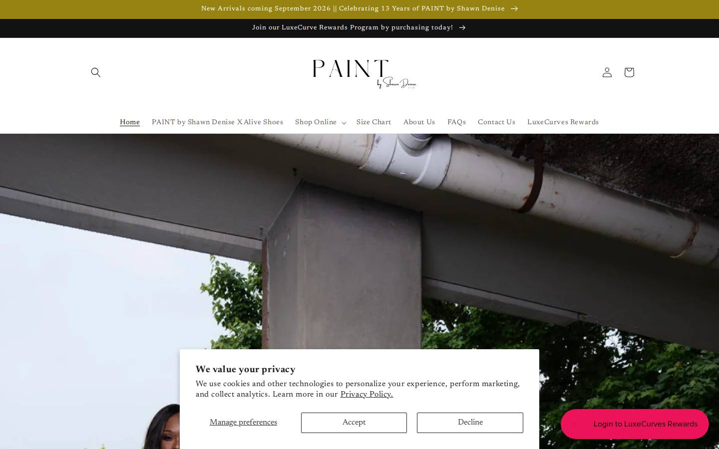 shawndenisedesigns.com homepage screenshot