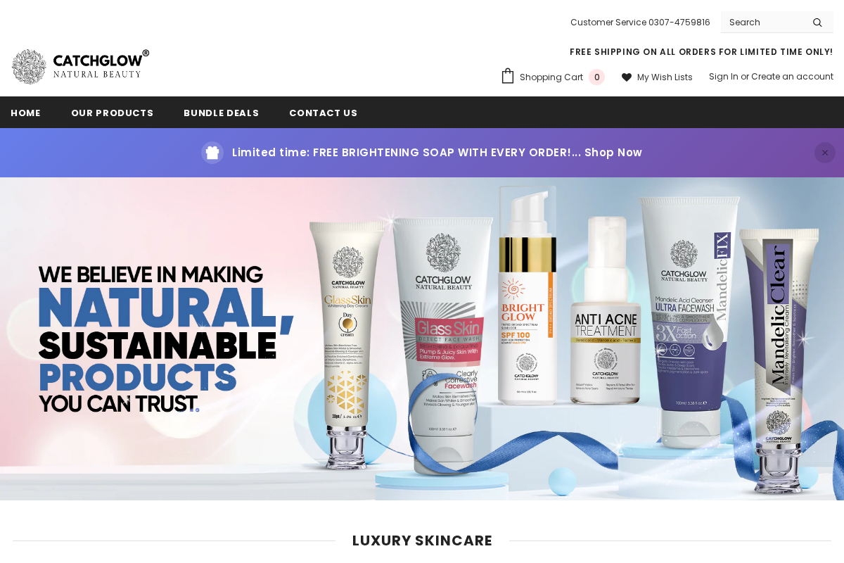 Shazyl Skincare homepage screenshot