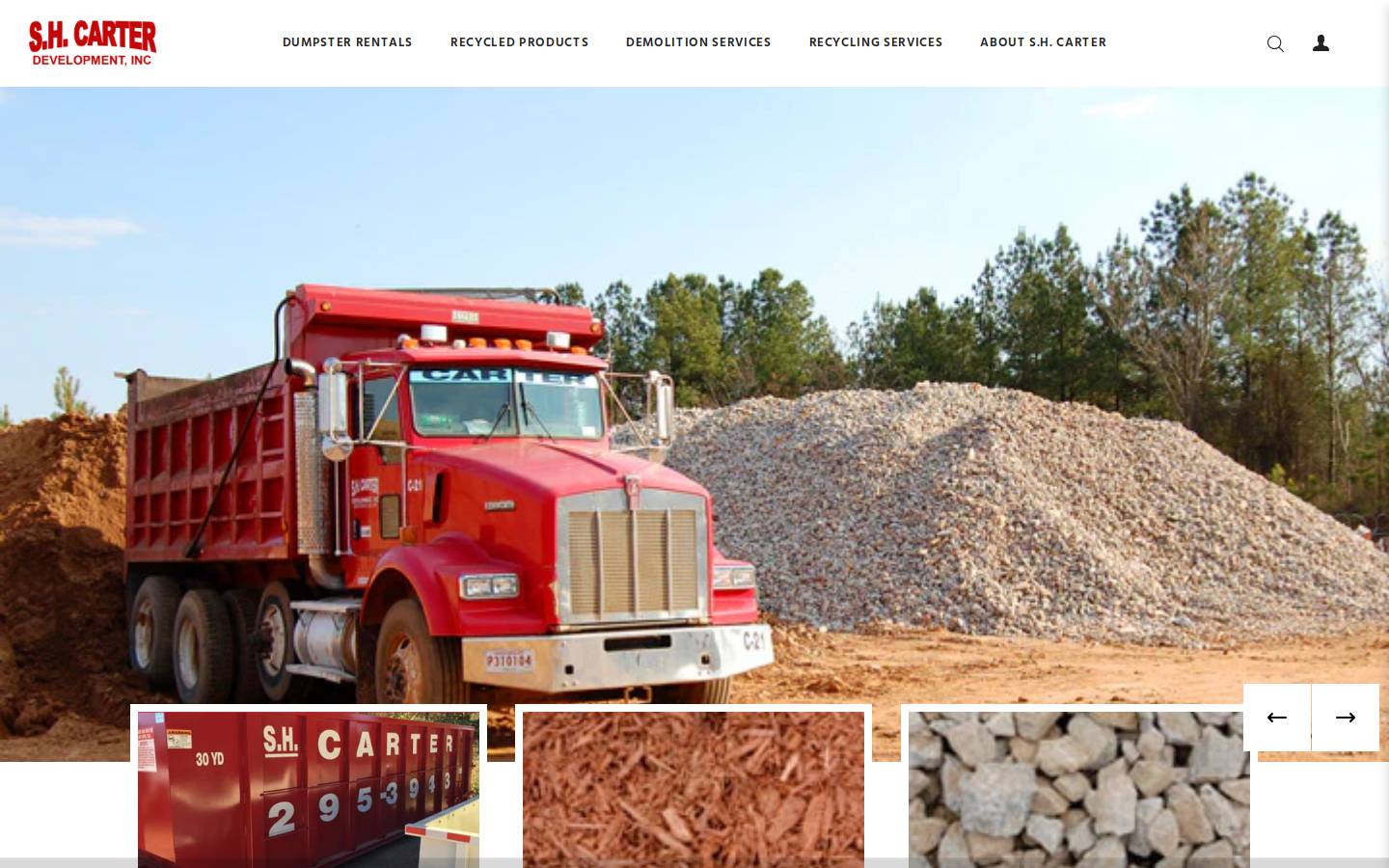 shcarterinc.com homepage screenshot