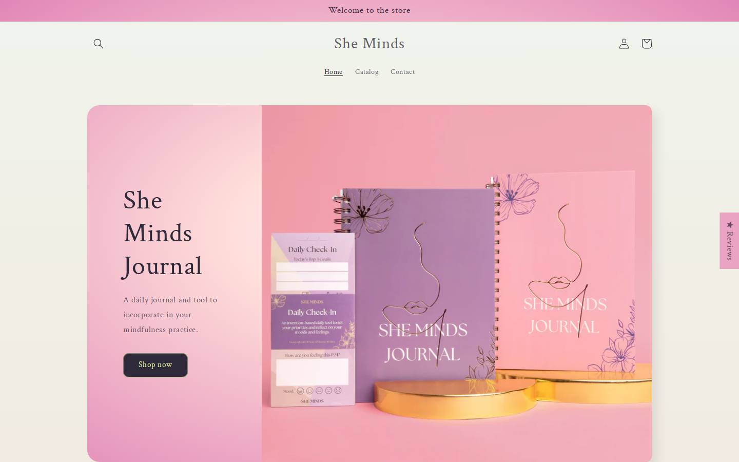 she-minds.com homepage screenshot