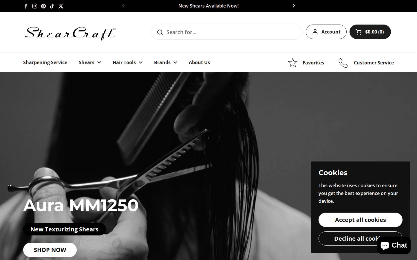shearcraft.com homepage screenshot