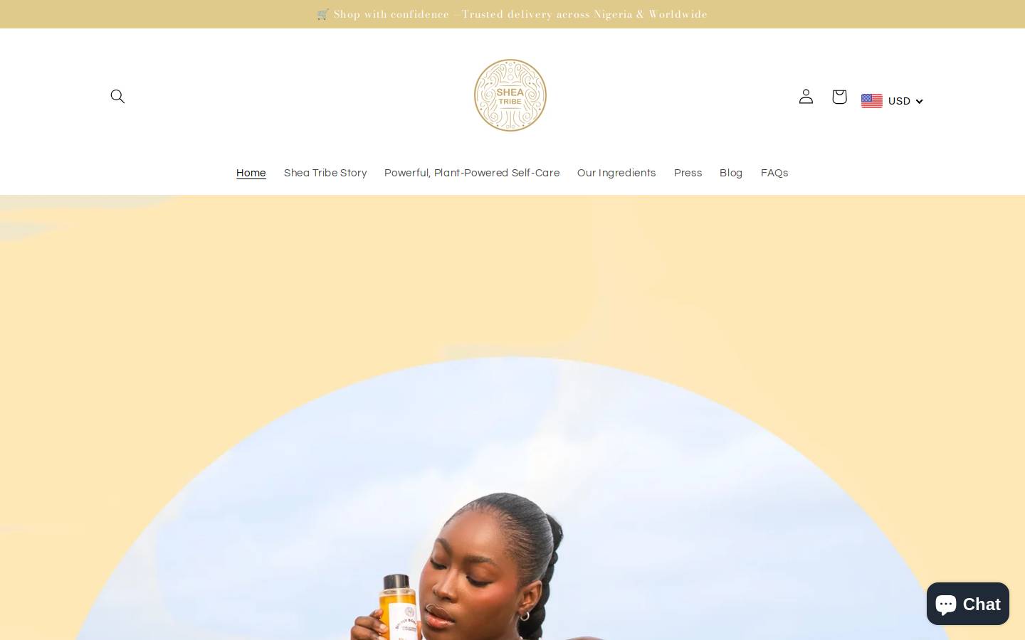 sheatribe.org homepage screenshot