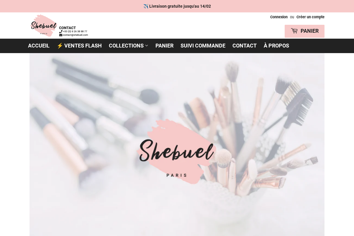Shebuel homepage screenshot