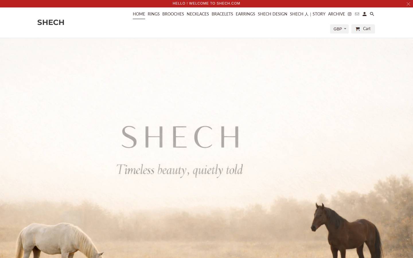 shech.com homepage screenshot