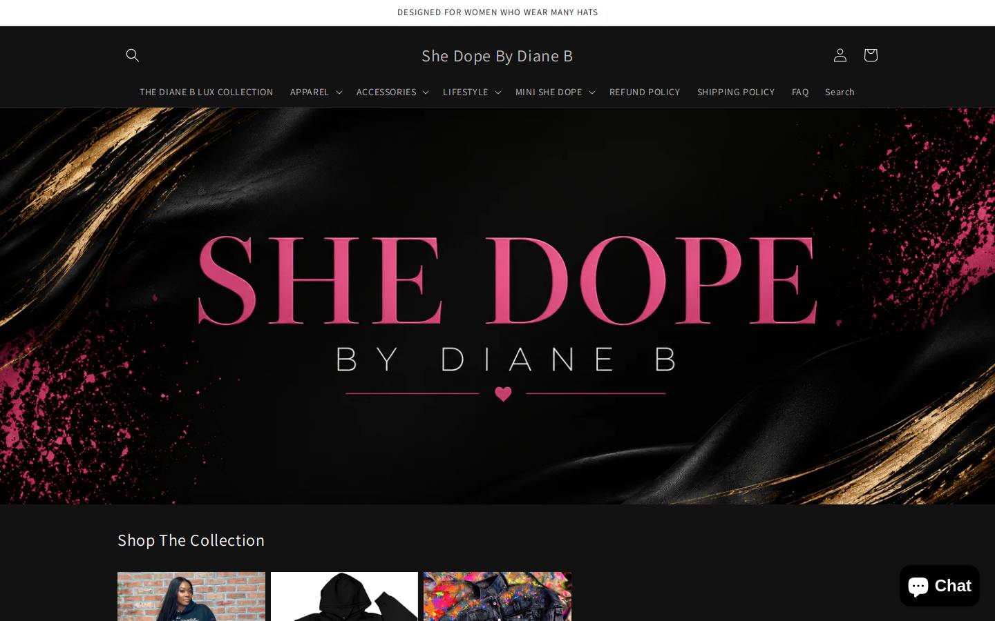 shedopebydianeb.com homepage screenshot