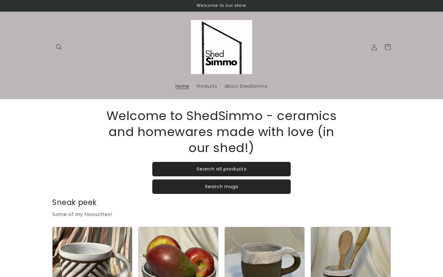 shedsimmo.com homepage screenshot