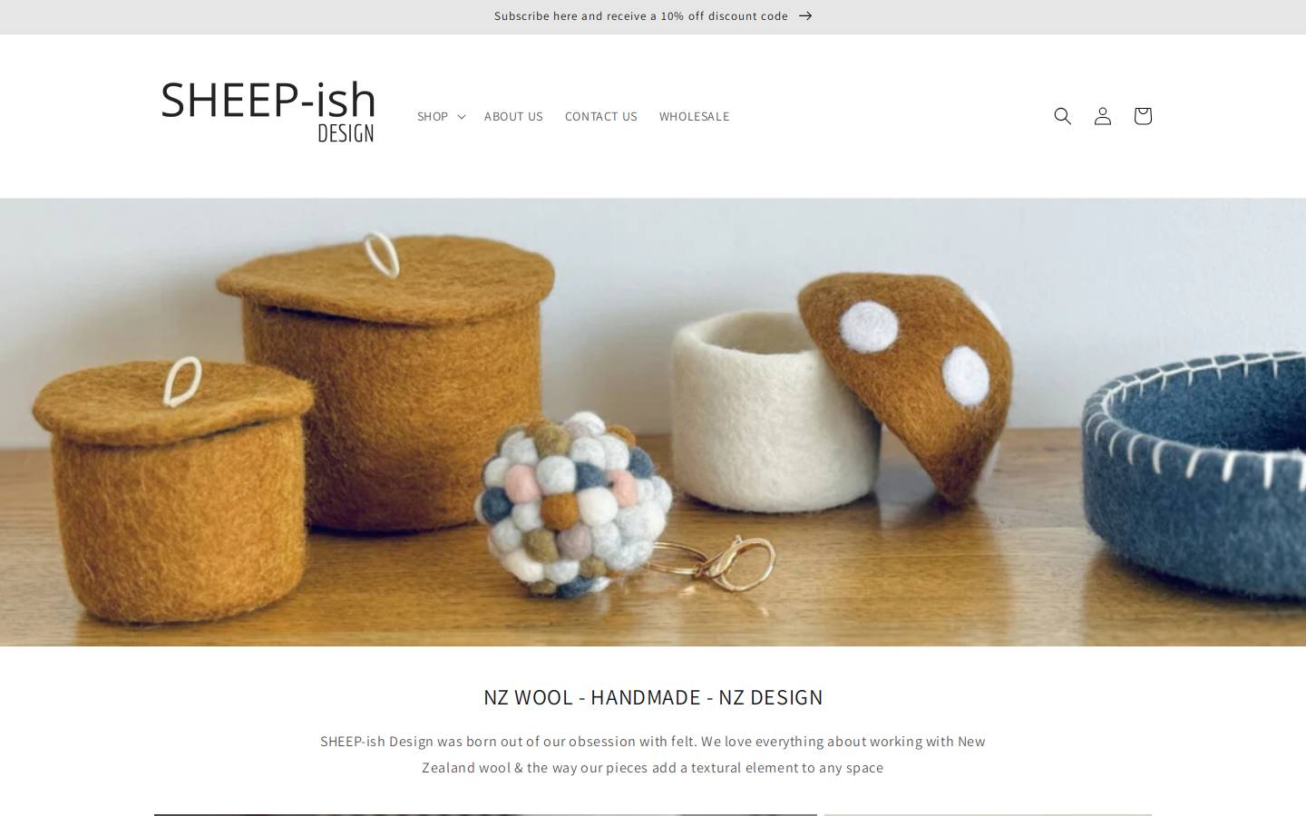 sheepishdesign.co.nz homepage screenshot