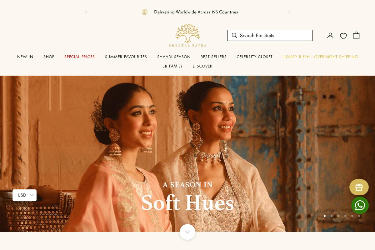 Sheetalbatra homepage screenshot