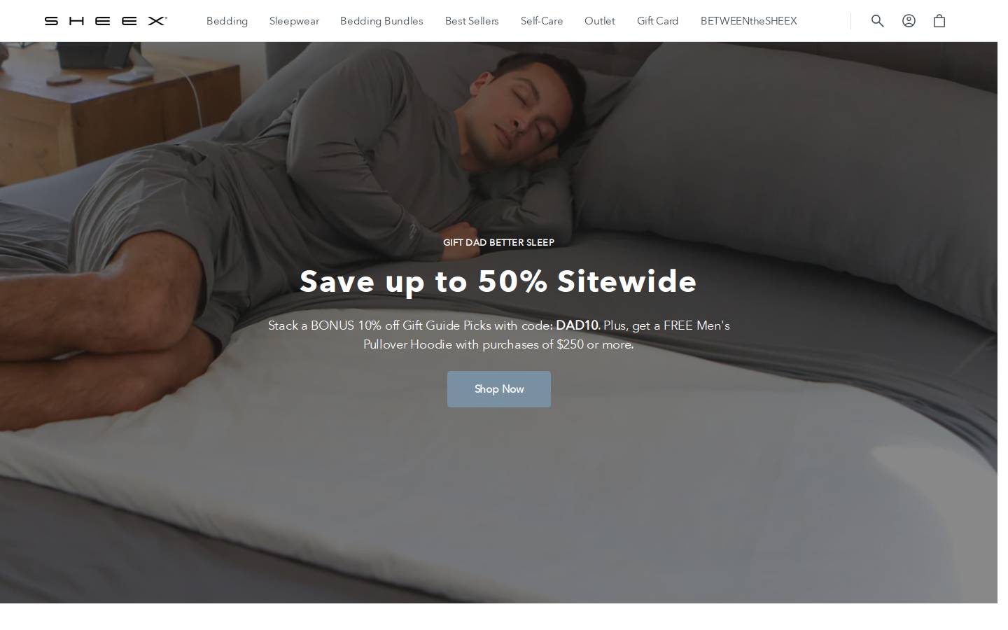 SHEEX homepage screenshot