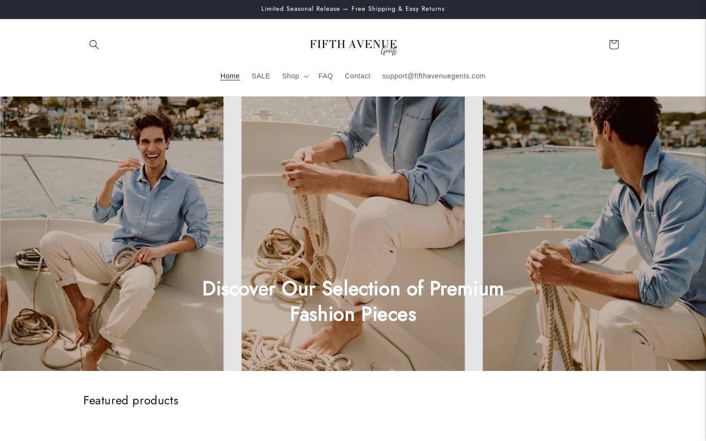 Sheffield Fashion homepage screenshot