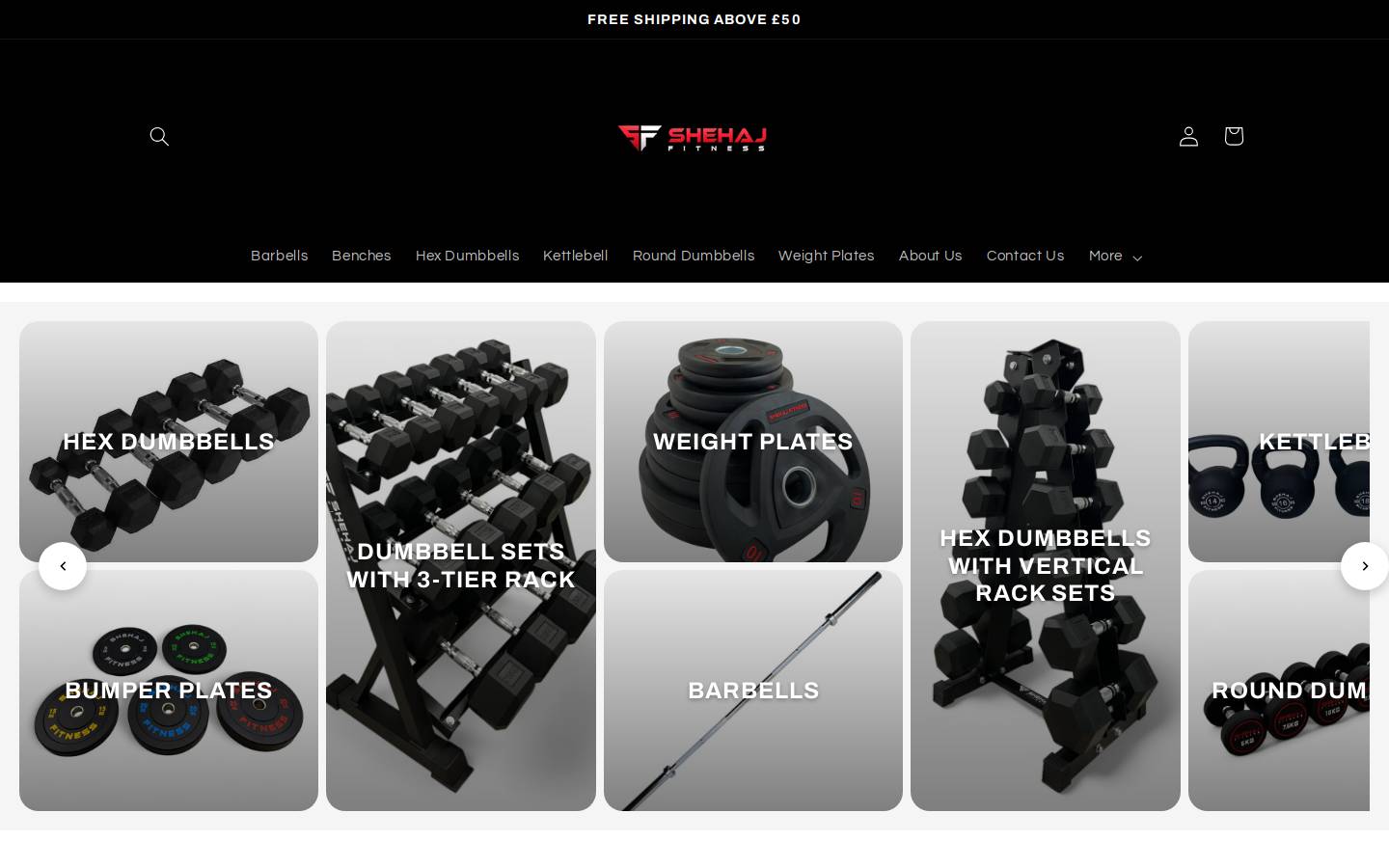 Shehaj Fitness homepage screenshot