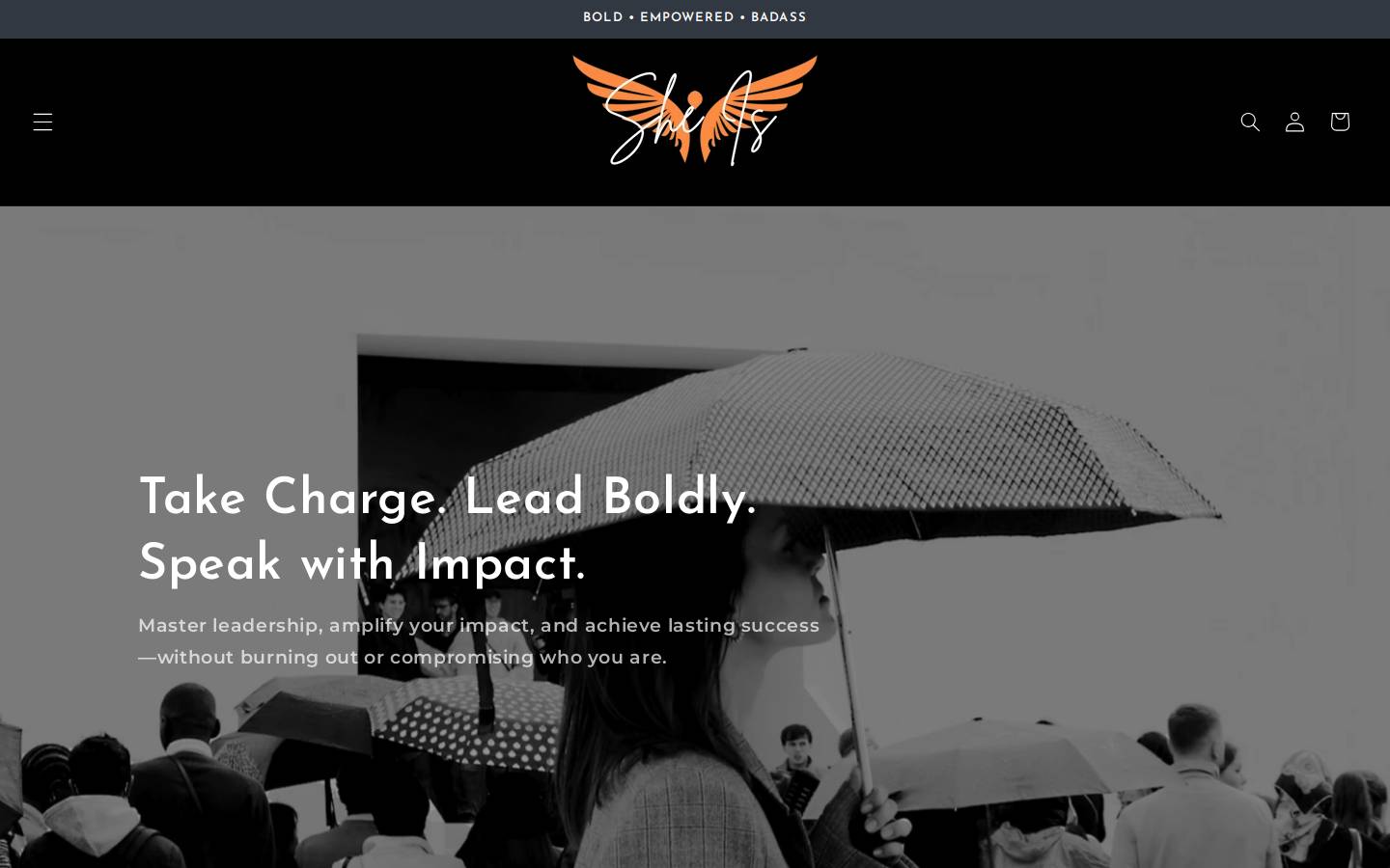 sheis.co homepage screenshot