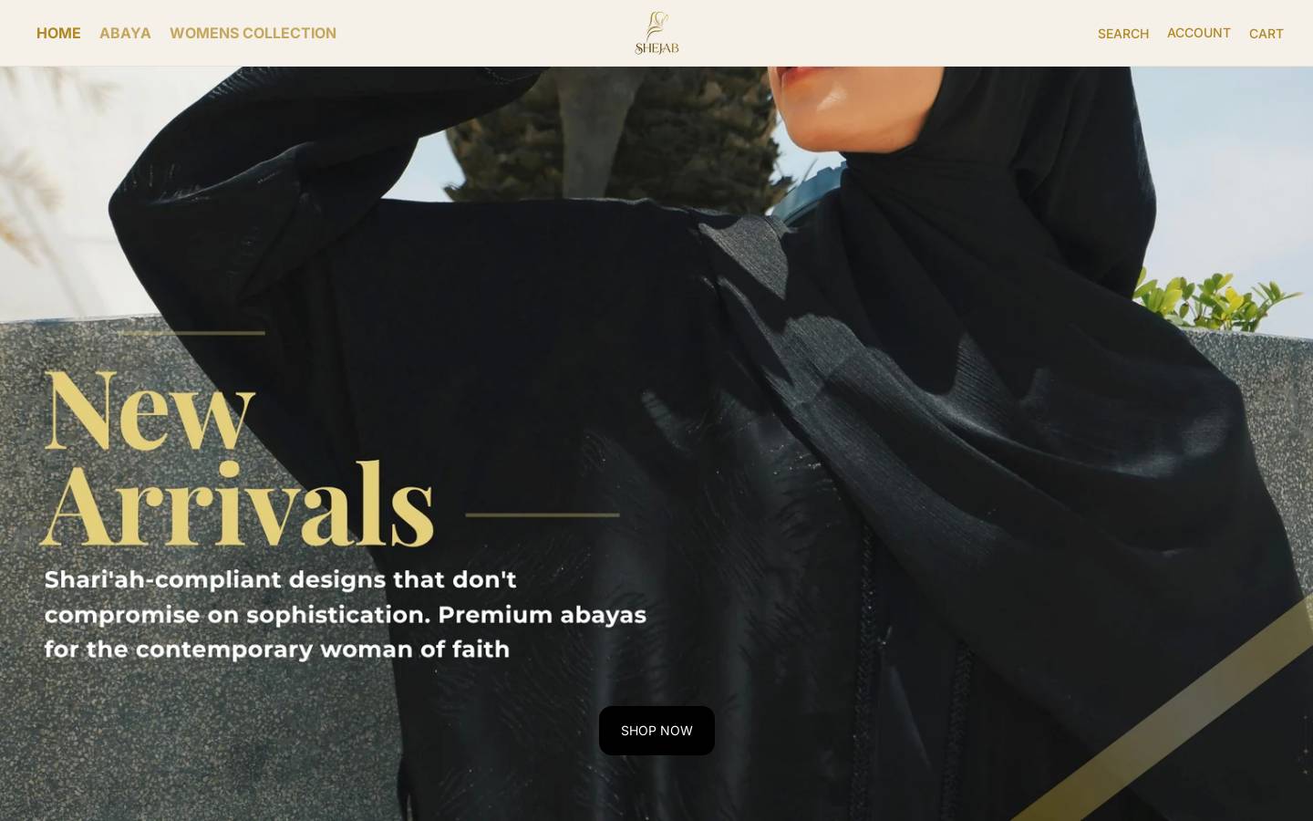 shejab.com homepage screenshot