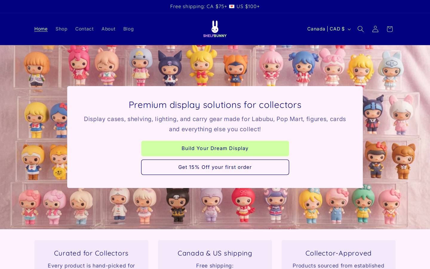 shelfbunny.com homepage screenshot