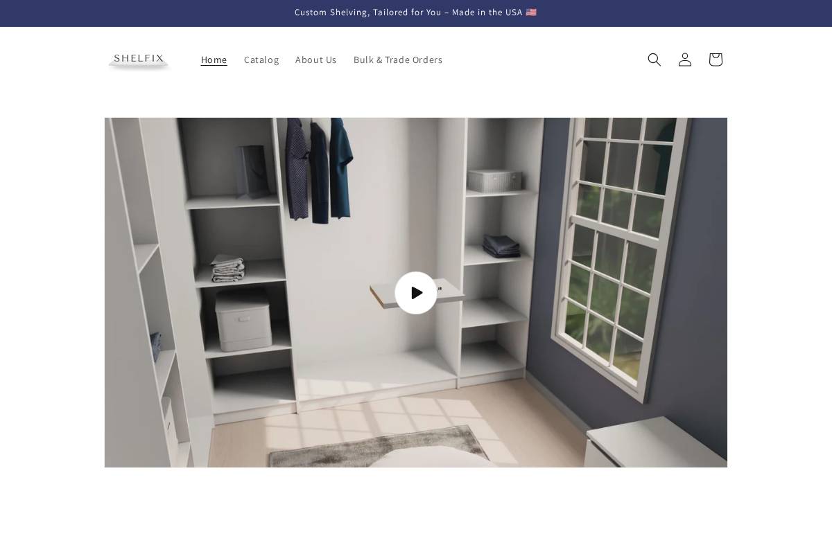 shelfix.net homepage screenshot
