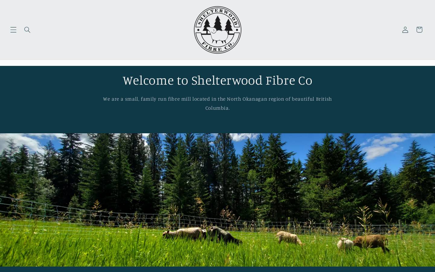 shelterwoodfibre.com homepage screenshot