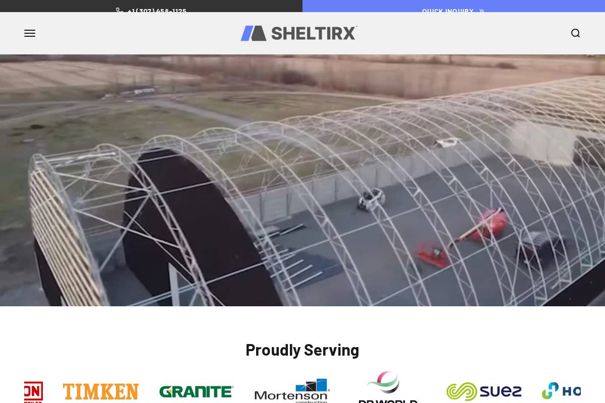 sheltirx.us homepage screenshot