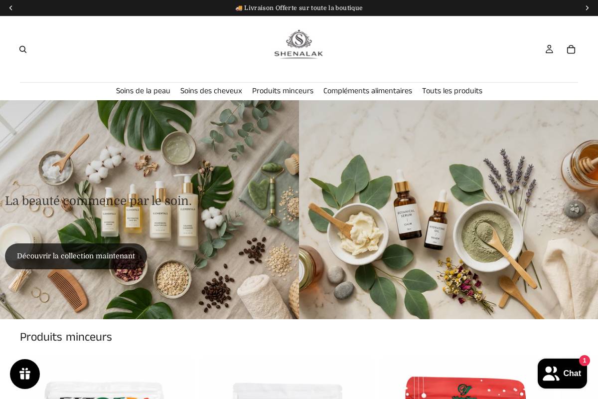 shenalak.fr homepage screenshot