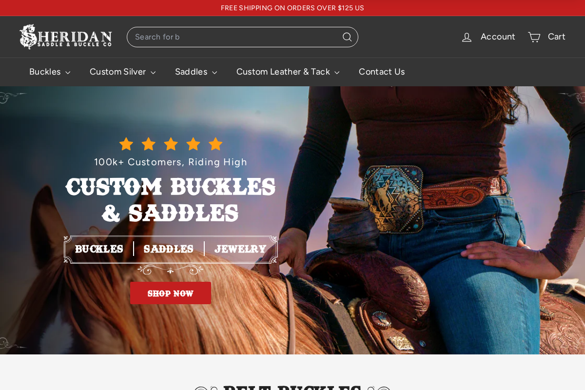 Sheridan Buckle Co homepage screenshot