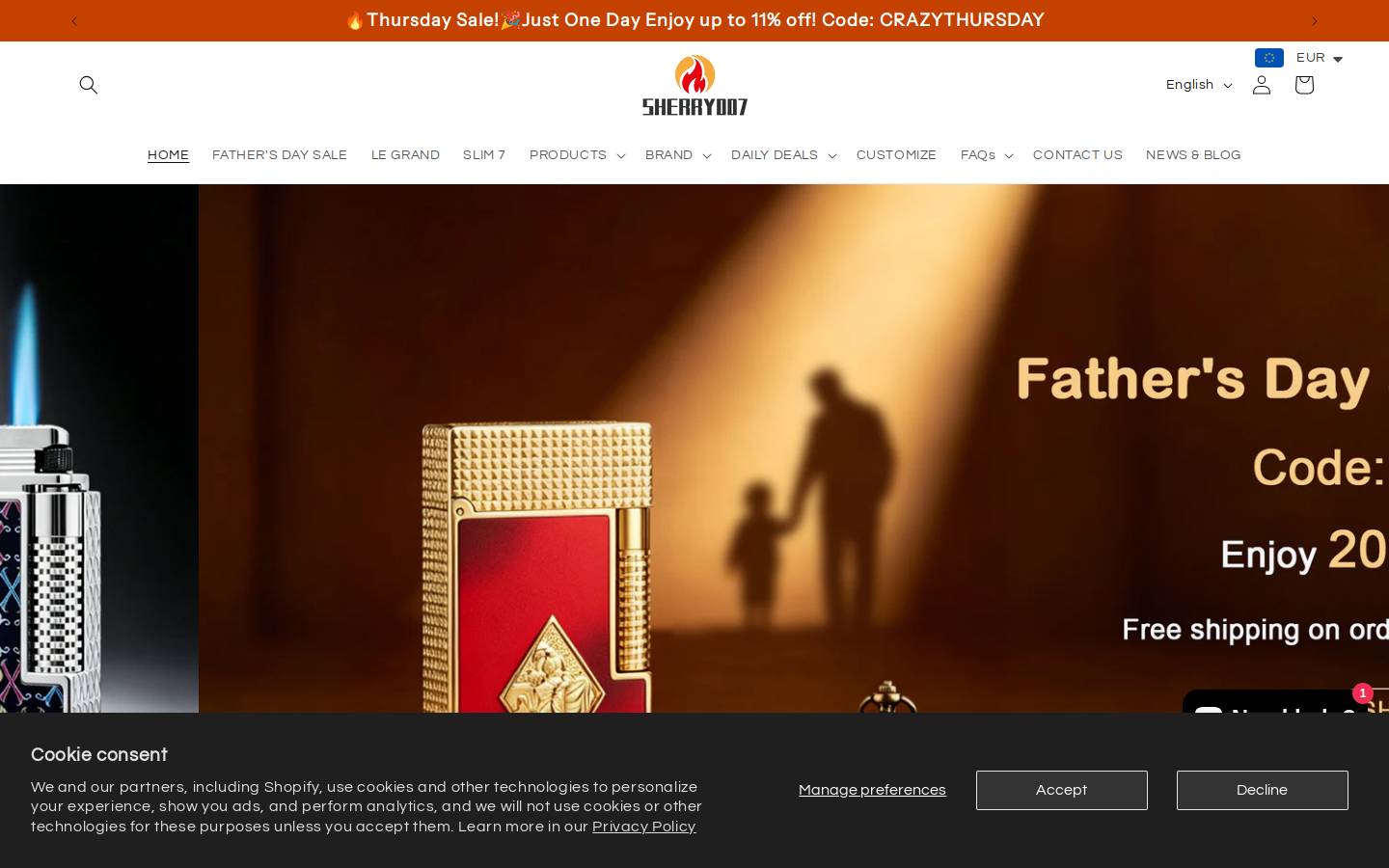 Sherry007 homepage screenshot