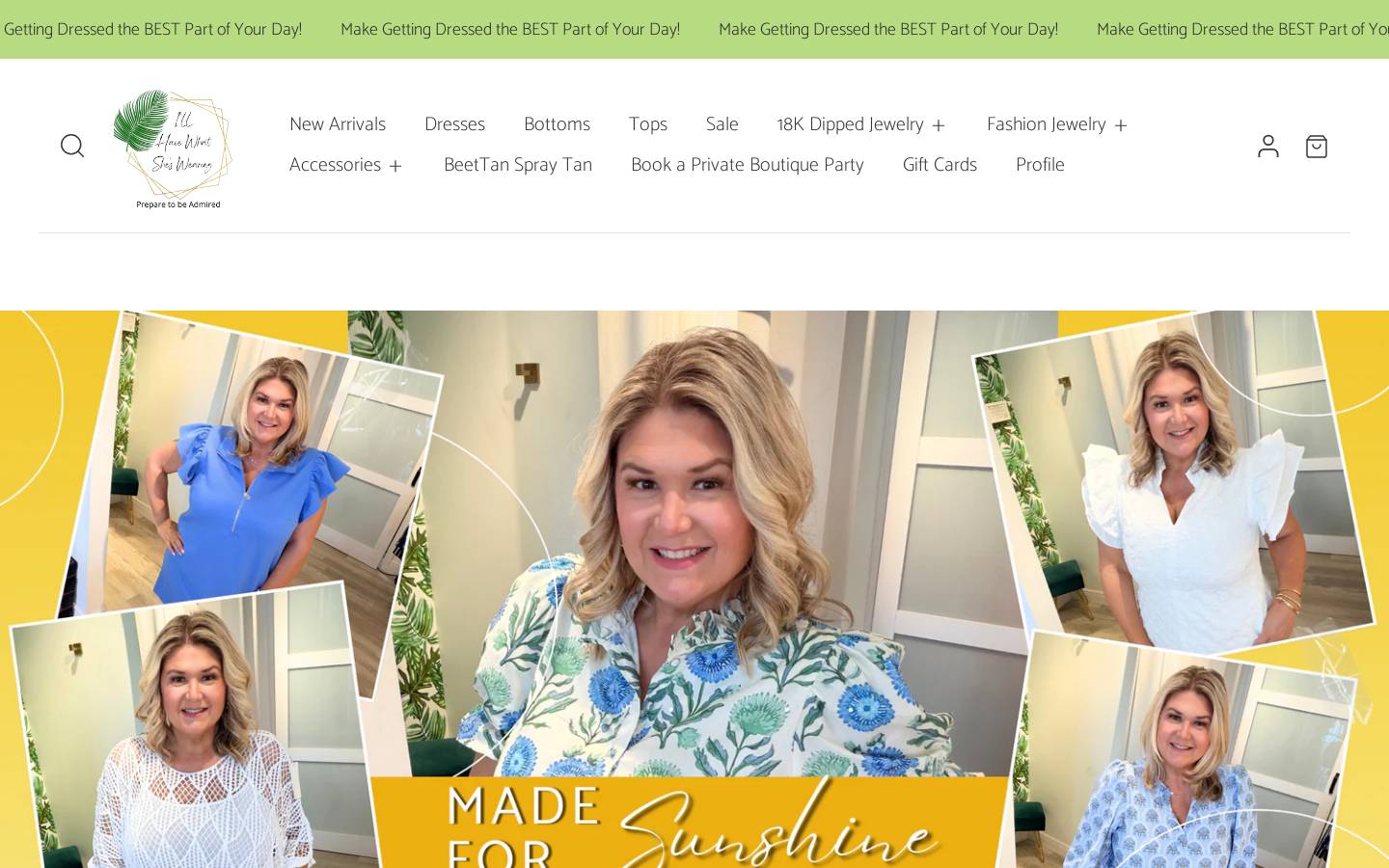 sheswearing.com homepage screenshot