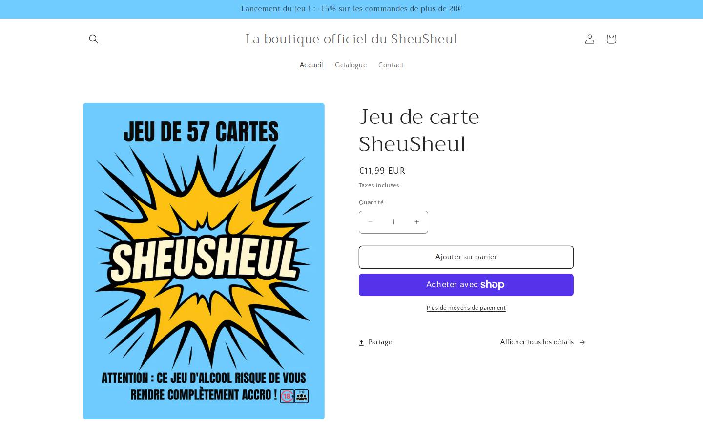 sheusheul.fr homepage screenshot