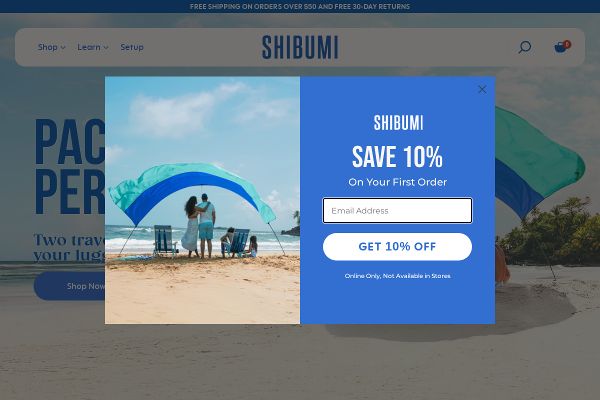 Shibumi Shade homepage screenshot