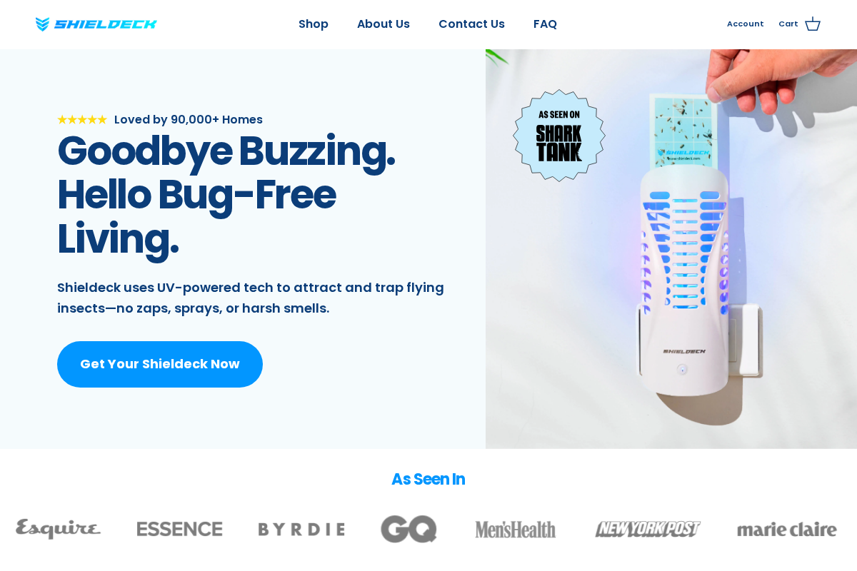 shieldeck.com homepage screenshot
