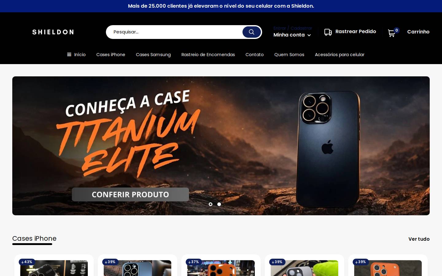 shieldon.com.br homepage screenshot