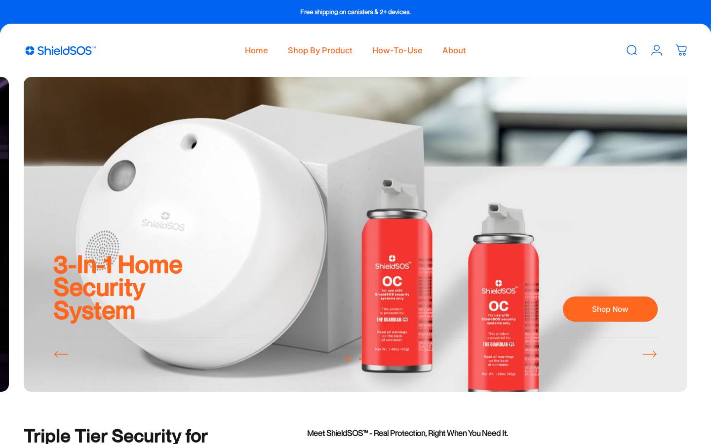 shieldsos.com homepage screenshot