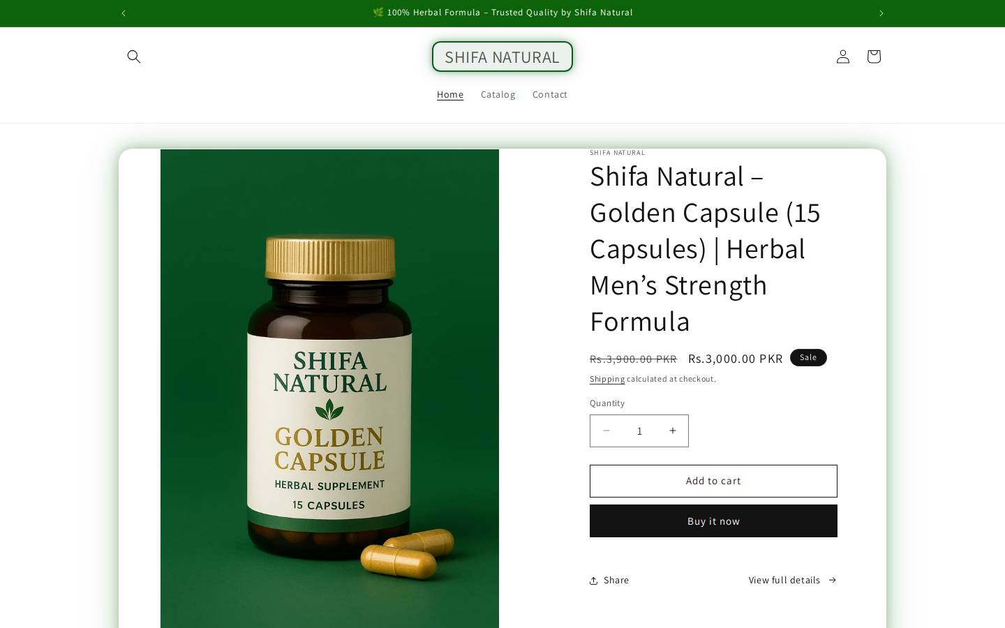 shifanatural.shop homepage screenshot
