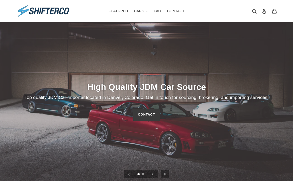 Shifterco homepage screenshot